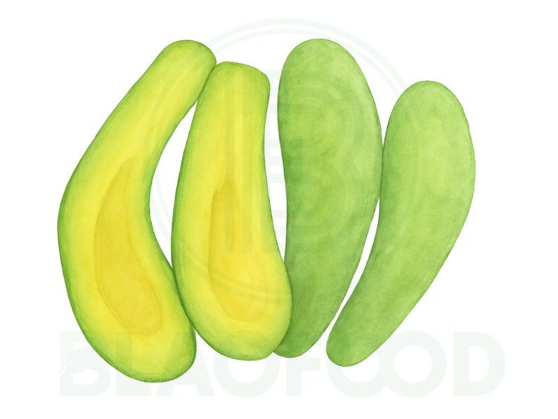 Frozen Avocado Half cut
